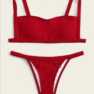 Red Two Piece Bikini